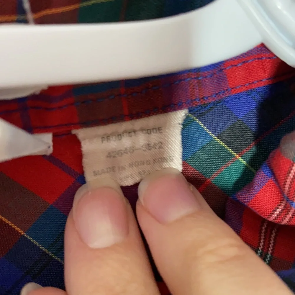 Levi’s vintage 70s pearl snap button plaid shirt